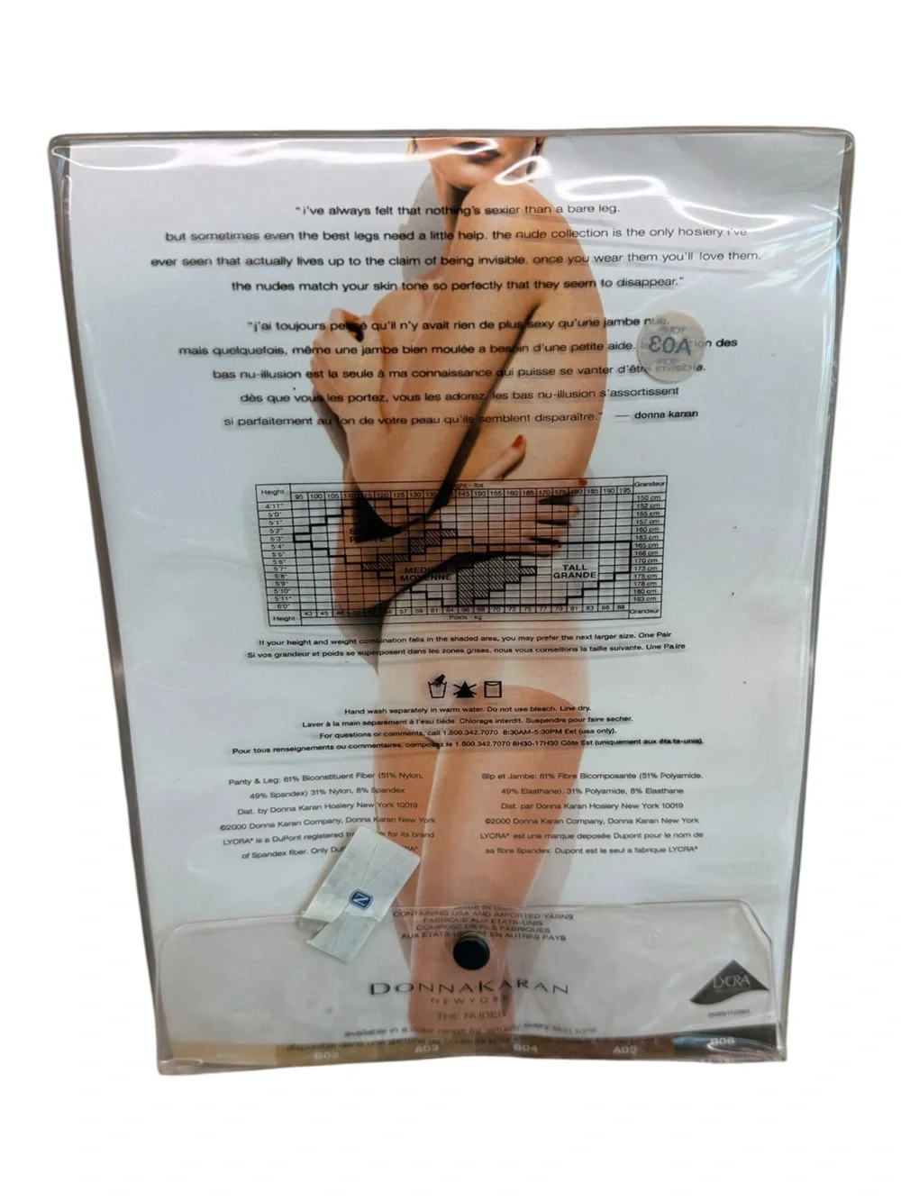 Donna Karan The Nudes Toeless Control Top Pantyhose Tone A03 Small Style OAO69